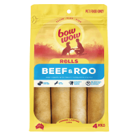 Pack of Natural Beef & Kangaroo Rolls for Dogs