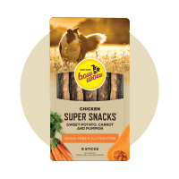 Chicken, Sweet Potato, Carrot and Pumpkin Flavoured Super Snack Sticks