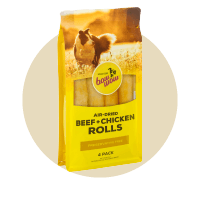Pack of Natural Beef & Chicken Rolls for Dogs
