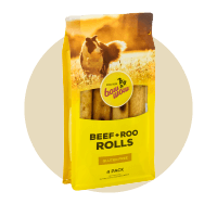 Pack of Natural Beef & Kangaroo Rolls for Dogs